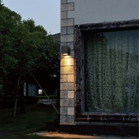 Wandleuchte Wandlampe AußEnleuchte Hauswandlampe Terrasse IP44 Metall Schwarz
