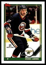 1991-92 Topps #150 Craig Ludwig Minnesota North Stars Hockey Card