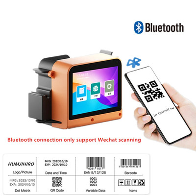 Mini portable handheld inkjet printer, logo encoder, bottle caps and boxes