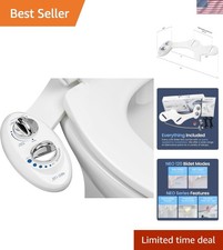 NEO 120 - Single Nozzle, Self-Cleaning, Non-Electric Bidet Attachment for Toi...