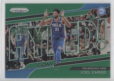 2018-19 Panini Prizm Get Hyped! Green Prizm Joel Embiid #5 5l1