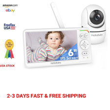 Baby Monitor 6 Inch IPS Screen No WiFi 30H Battery Night Vision Pan Tilt VOX Two