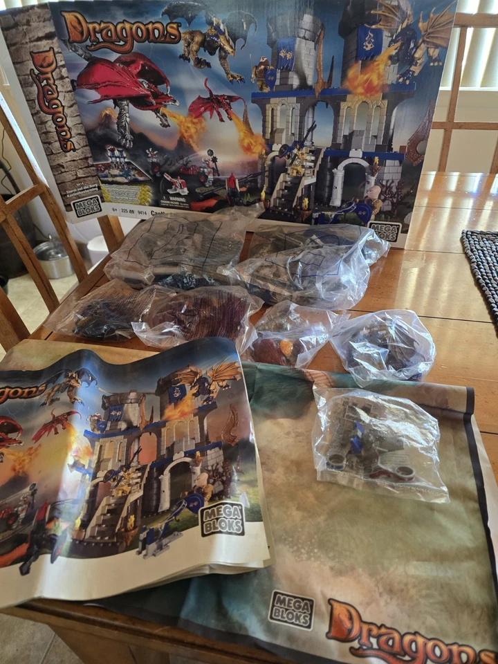 New Vintage 2009  Mega Bloks Dragon Castle Attack (9414) Missing Bag 3 - Image 2 of 4