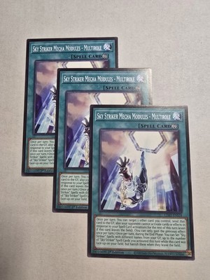 3x Sky Striker Mecha Modules - Multirole 1st Edition Common L26D-ENS18 Yu-Gi-Oh!