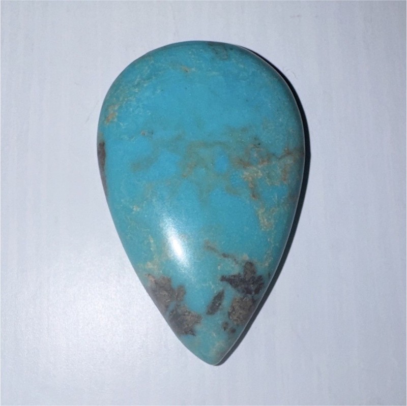 Teardrop blue & brown stone cabochon polished teardrop cabochon stone