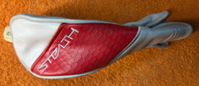TAYLORMADE STEALTH HYBRID HEADCOVER WHITE - RED HAS  TAG