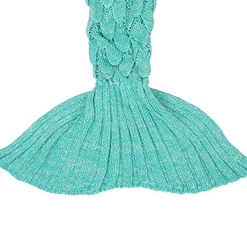 AmyHomie Mermaid Tail Blanket for Adults, Crochet Mermaid Blanket for Women Soft - image 4 of 4
