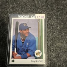 Upper Deck 1989 Star Rookie Gary Sheffield Rookie #13 Milwaukee Brewers Card. rookie card picture