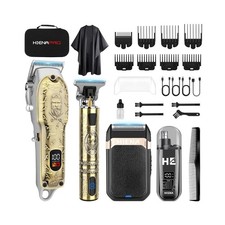 Hair Clippers for Men Professional, Cordless Barber Clipper and T-B... Fast Ship