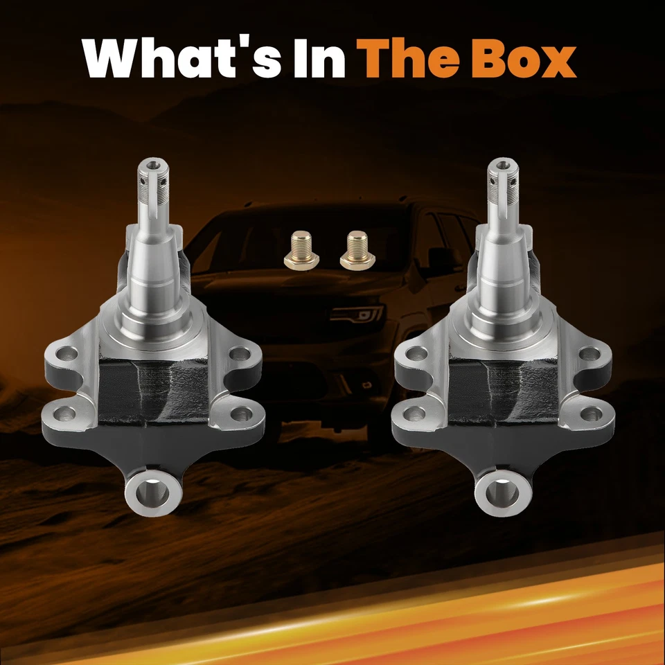 Husillos de caída de 2" con frenos de disco para Chevy II Nova Buick Apollo 1968-1974 Foto 4 de 4