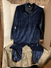 blue night velour jumpsuit nordic gear regular 5'4" -5'10" coverall sleepwear