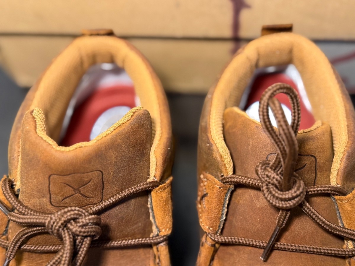 Twisted X Chukka Oblique Toe Leather Shoes/Boots in Oiled  display picture 1