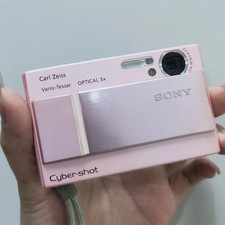Sony Cyber-shot DSC-T10 7.2MP 3x Optical Zoom Digital Camera Pink Fully Tested