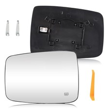 Driver Left Side View Heated Mirror Glass with Backing Plate Driver Side Left