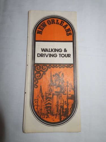 1970s New Orleans Louisiana LA NOLA Walking Driving Tours VTG Travel Brochure