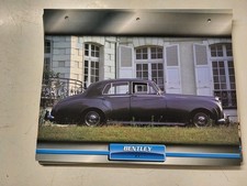 CARTE FICHE VOITURES D'EXCEPTION BENTLEY S1