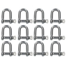8mm / 10mm / 12mm Stainless Steel D Shackle Dee Link Marine Grade 316