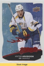 2017 Upper Deck MVP Colors and Contours Level 1 Blue Viktor Arvidsson READ fv4