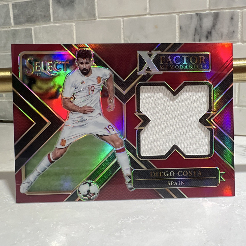 Panini 2017-18 Select X-Factor Memorabilia Diego Costa Spain #XF-DC /199