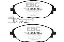 EBC Brakes DP42127R Bremsbelagsatz, Scheibenbremse für AUDI,CUPRA,SEAT,SKODA,VW