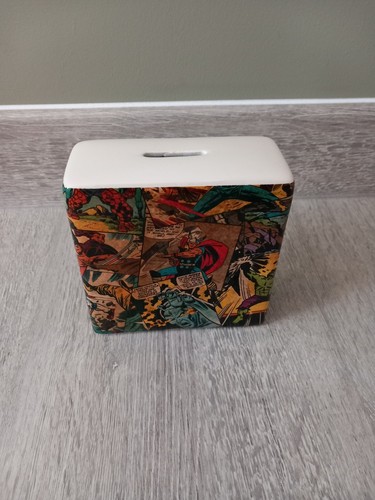 Marvel Superheroes Comic Strip Money Box Ceramic Thor IRON Man Spiderman - Picture 1 of 15