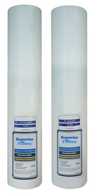 SUPERIOR 20 Micron 20''x4.5'' Big Blue Sediment Water Filter Cartridge Whole House