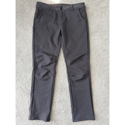 Ketchi Sitka Womens Fleece Lined Softshell Hiking Pants Charcoal Gray Size 12