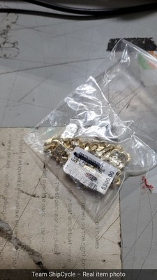 with packaging  Macys Mens TwoTone Cuban Link Chain Bracelet in 14k Gold G2U