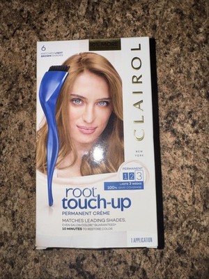 Clairol Root Touch-Up ColorBlend 6 Matches Light Brown Shades Permanent Gray Cov