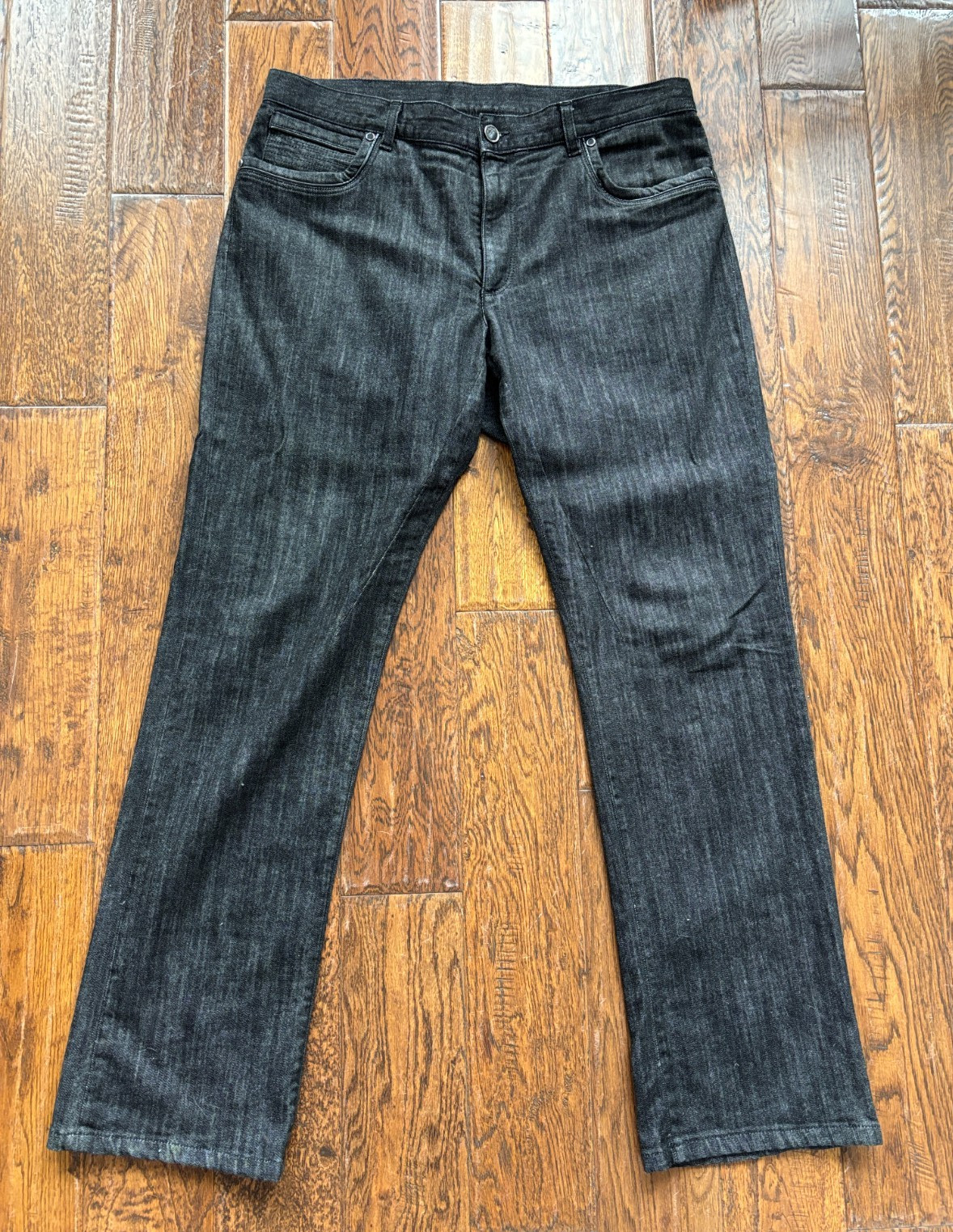 New NOS Versace Collection "City" Fit Black Denim Jeans Y2K Mens Size 38 NWOT