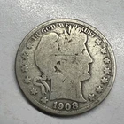 1908-S Barber Half Dollar Actual Coin Details Nice Strike Get It Today