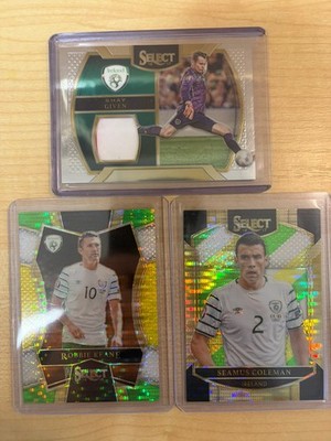 Shay Given Player Worn Patch Ireland Panini Select 16/17 Plus Keane And Coleman