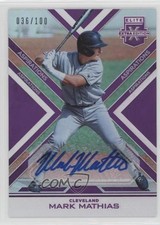 2016 Panini Elite Extra Edition Aspirations Purple 36/100 Mark Mathias Auto 0w7