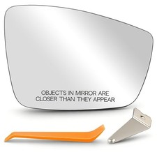 Right Passenger Side Mirror Glass with Power Heated Fits for Volkswagen VW