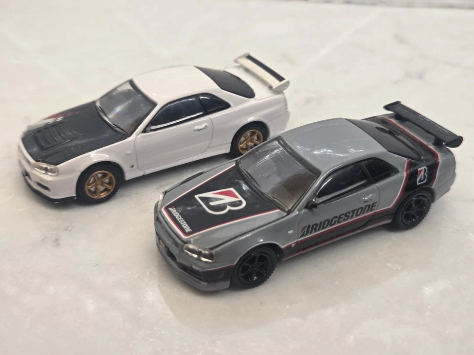 Greenlight 1972 2000 GT-R y 2001 Nissan Skyline GTR (BNR34) Diecast Lote Suelto Foto 3 de 4