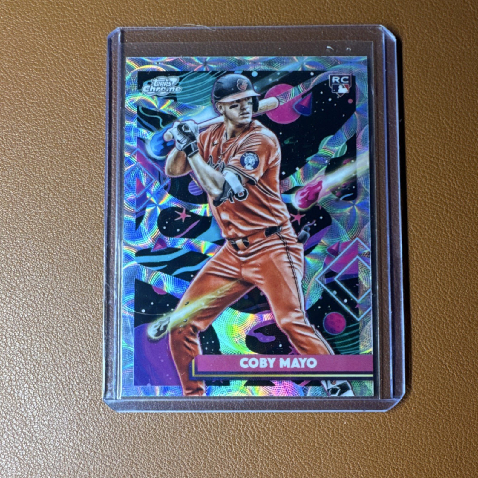 Topps Cosmic Chrome 2025 Rookie 🔥 nucleus refractor 🔥Coby Mayo Orioles #154