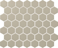 Stylish Matte Gray 1.5" Ceramic Hexagon Mosaic Tiles for Modern Spaces