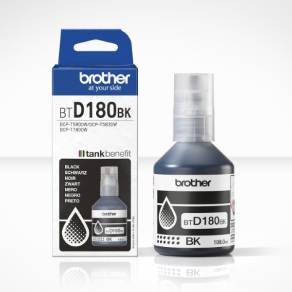 Brother BTD180BK Patrone Brother BTD180BK Tintenflasche Schwarz Ca.7500S-image