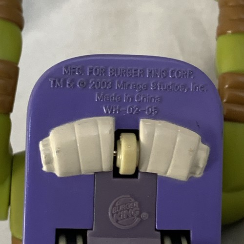Teenage Mutant Ninja Turtles DONATELLO Pullback Burger King Kids Toy 2003 TMNT - Picture 11 of 12