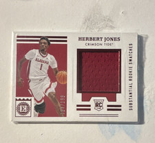 Panini 2021-22 Chronicles Draft Picks Herbert Jones ESS-HJ Red /199 RC Mem