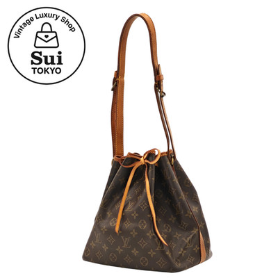 Louis Vuitton Petit Noe Monogram Shoulder Bag M42226 Brown Auth 0144