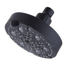 Shower Head High Pressure 9-Settings Modern Bathroom Showerhead Matte Black