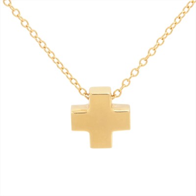 Tiffany Roman Cross Necklace 750(YG) 3.3g