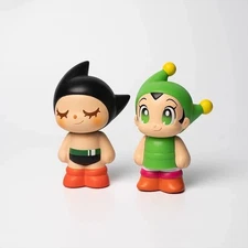 UNBOX Go Astro Boy Go Astro Black Green Set(2Pcs) Soft Vinyl Figure H10CM(4in)