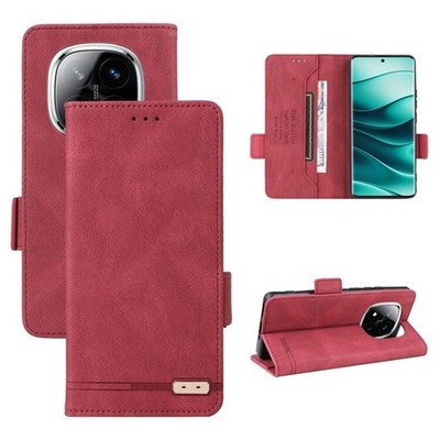 For Redmi Note 14 Pro / Note 14 Pro+ 5G Magnetic Clasp Leather Phone Case cover