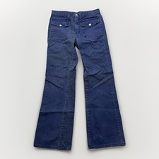Bell Bottom Flare Pants Women  s 26x29 Vintage 70s Low Rise Boho
