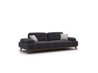 Sofa Zweisitzer PolstermöBel Sitzer Couch Polster Stoff Wohnzimmer Couchen Grau