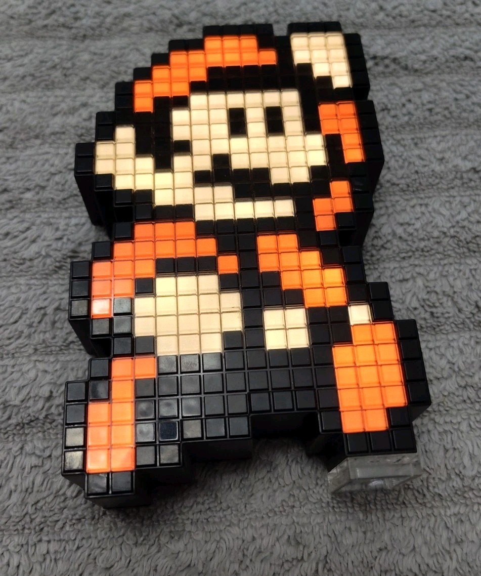 PDP Pixel Pals Super Mario Bros. 3 001, Light Up Figure Statue, 8
