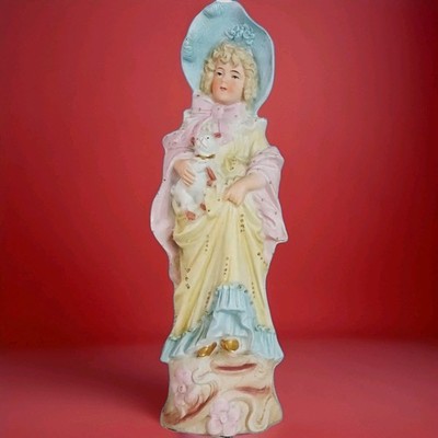 Antique German Bisque Porcelain Figurine 13'' Marked ''S'' Dep  10973