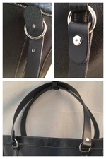 Pair Replacement Leather Handles Totes Bag Purse Briefcase 5 Colors 4 widths